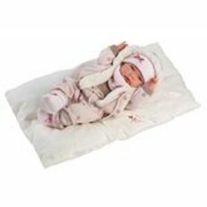Llorens 73882 NEW BORN HOLČIČKA - realistická panenka miminko s celovinylovým tělem